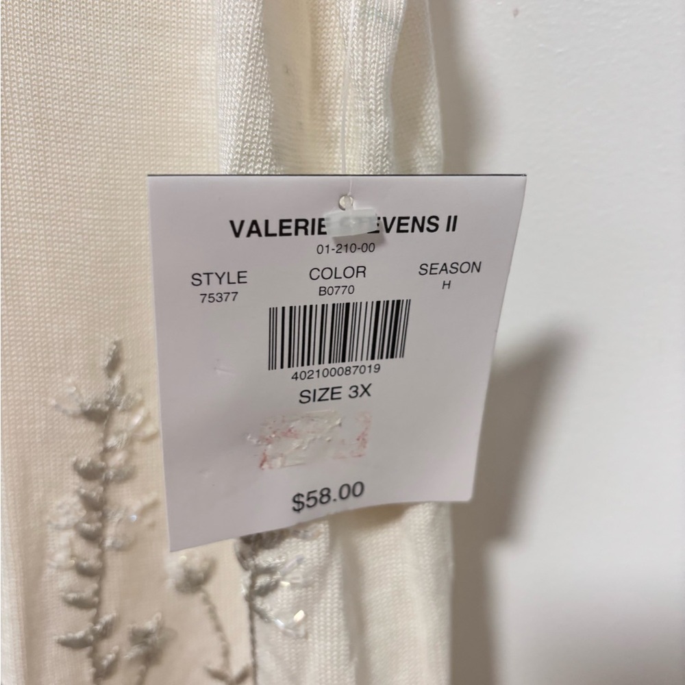 Silk Valerie Stevens Ivory Floral Cardigan Set - Picture 7 of 10